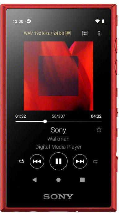 Sony Walkman NWA105 Hi-Res MP3 speler Rood 16GB