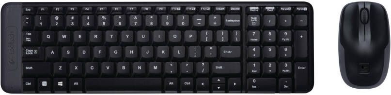 Logitech MK220 Wireless Combo(Qwerty)Toetsenbord Zwart